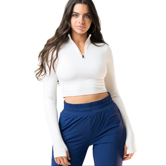 Balance athletica outlander refine crop zip xxs - Picture 2 of 4